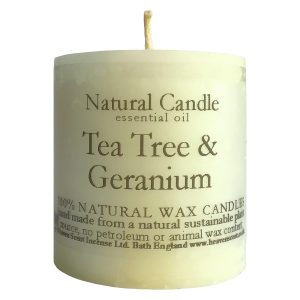Heaven Scent Essential Oil Candle - Tea Tree & Geranium