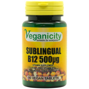 Veganicity Sublingual Vitamin B12 - 500mcg