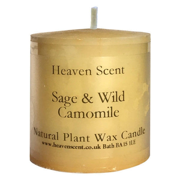 Heaven Scent Essential Oil Candle - Sage & Wild Camomile