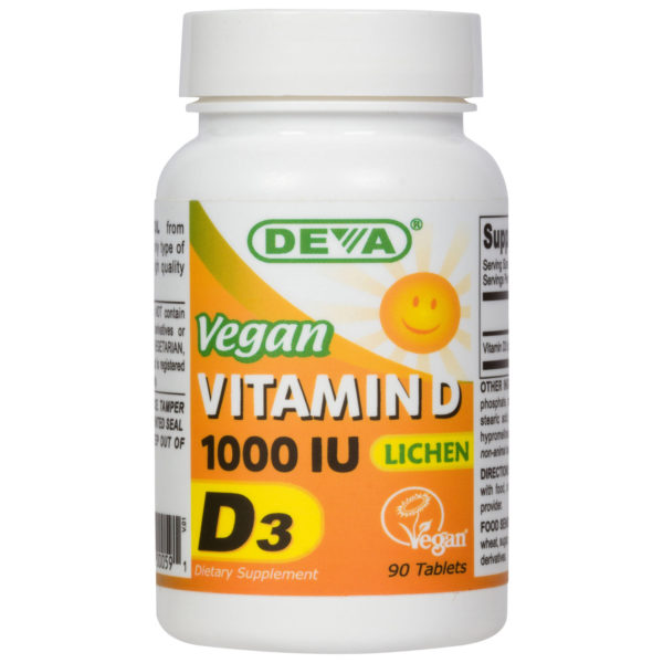 Deva Vegan Vitamin D3 - 1000iu