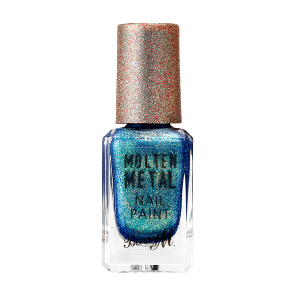 Barry M Cosmetics Molten Metal Nail Paint - Crystal Blue (no. 17)