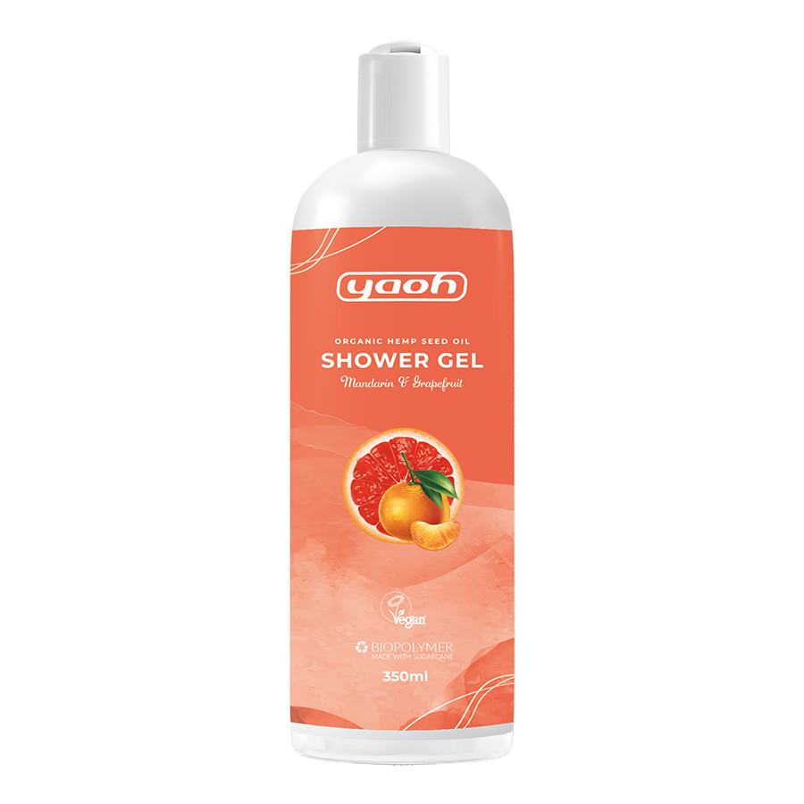 Yaoh Organic Hemp Seed Oil Shower Gel - Mandarin & Grapefruit