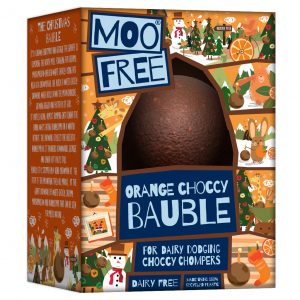 Moo Free Orange Chocolate Bauble