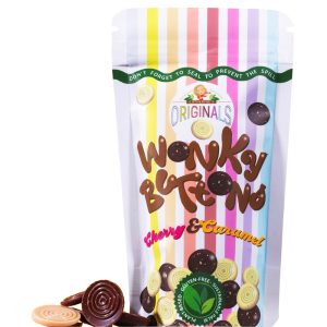 Catherine's Originals Wonky Buttons - Milk Choc Caramel & White Choc Cherry