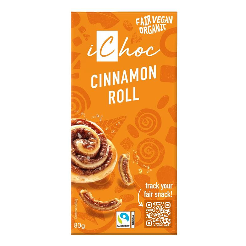 iChoc Cinnamon Roll Chocolate Bar iChoc Cinnamon Roll Chocolate Bar