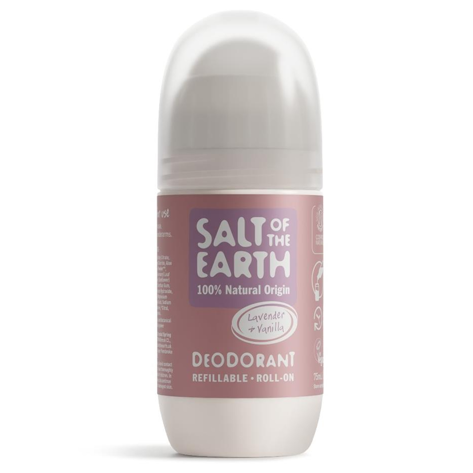Salt of the Earth Natural Refillable Roll-On Deodorant - Lavender & Vanilla Salt of the Earth Natural Refillable Roll-On Deodorant - Lavender & Vanilla